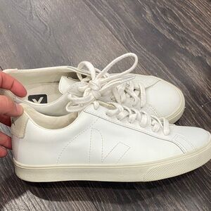 Veja White Leather Sneakers